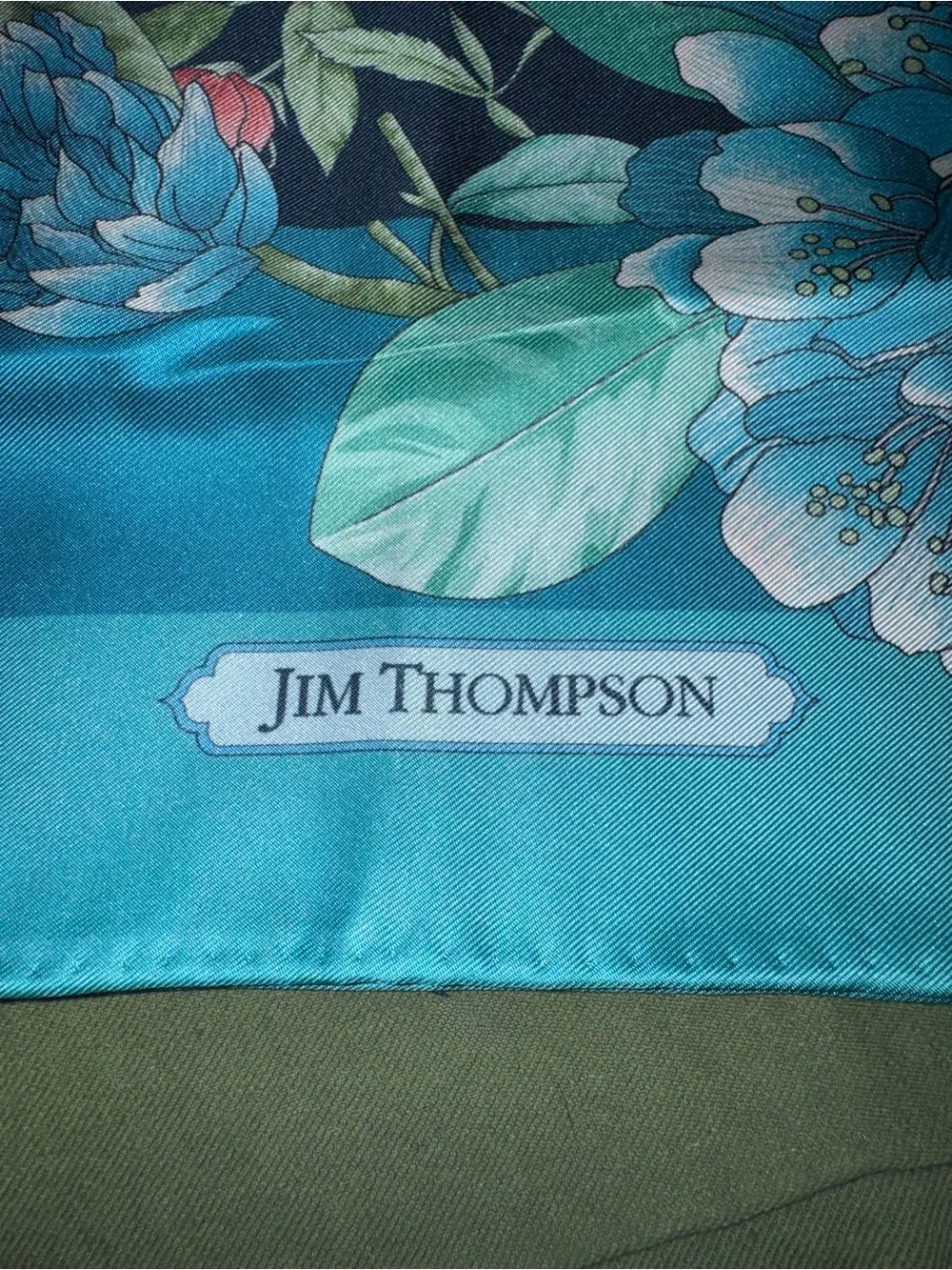 Jim Thompson Floral Silk Scarf